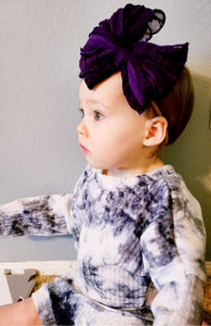 Purple Messy Bows