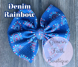 Denim Rainbow Bummies